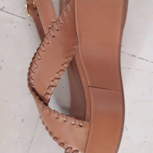 Car Shoe beige platform sandals like new, size 37