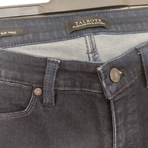 Talbots slim ankle jeans new dark blue small medium