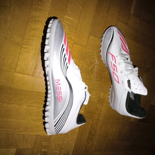 Adidas F50 Messi white football shoes like new size 41.5