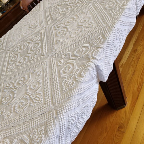 Handmade throw used 130 x 190