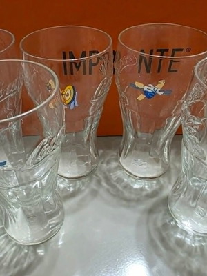 Coca Cola set of 6 collectible glasses Athens 2004 Olympics