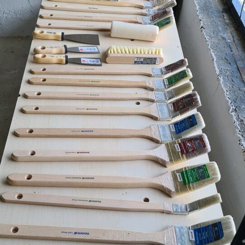Paint brushes and rollers unused, German quality, 110 pcs