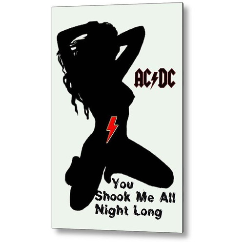AC/DC poster new, international music scene 20x30 cm