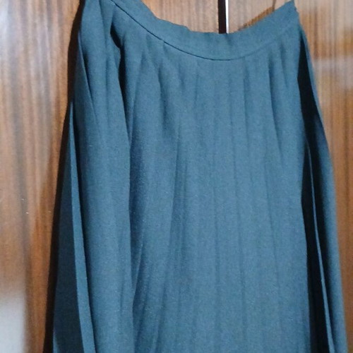 Black pleated skirt A-line size M like new