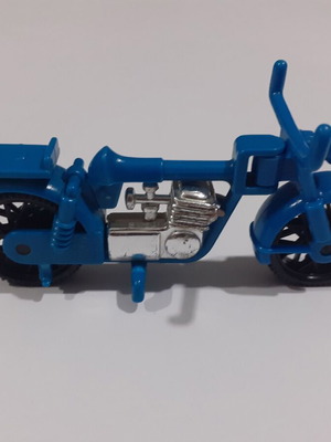 Playmobil vintage motorcycle, blue