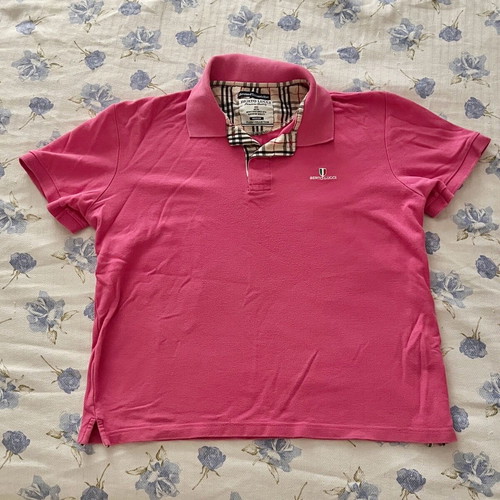 Berto Lucci men's polo shirt pink size medium used