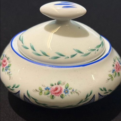 Limoges porcelain miniatures set like new, handpainted floral design