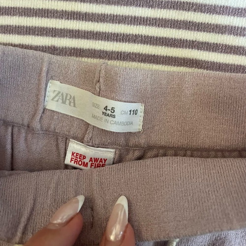 Zara wool girls' set like new, purple, size 4-5