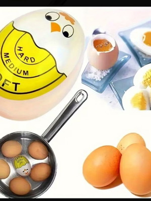 Egg Boiling Timer with Color Change Indicator