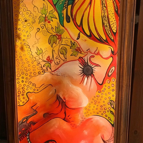 Acrylic painting on canvas 60x120 by Chr. Kalafati new