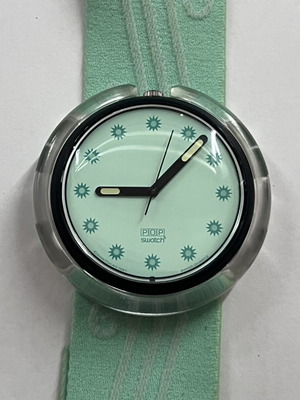 Swatch Pop Mint Sea vintage watch 1992, green
