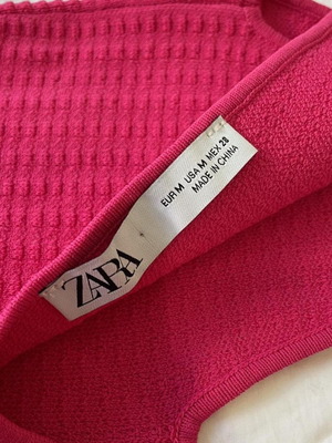 Zara fuchsia mini dress medium new, unworn