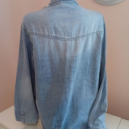 Men's denim shirt, blue, size M, new with tag
