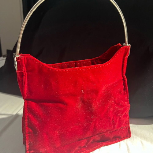Vintage red velvet handbag Home Of Hai Pamela used