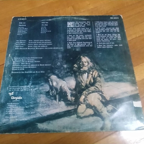 Jethro Tull Aqualung LP signed by Ian Anderson used, rock