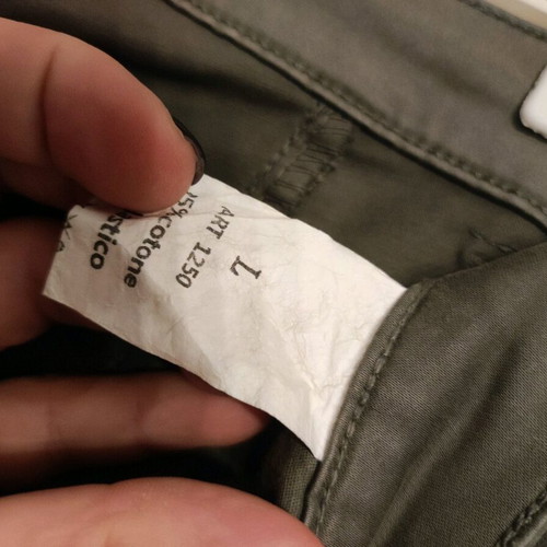 Women's fabric pants like new, dark gray, size L