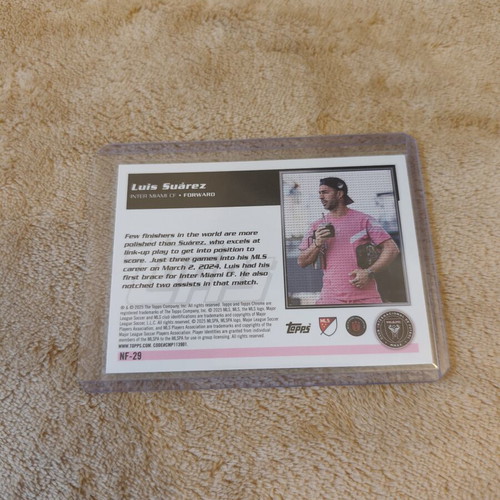 Luis Suarez Inter Miami 2025 Topps Chrome MLS 30th Anniversary Card new