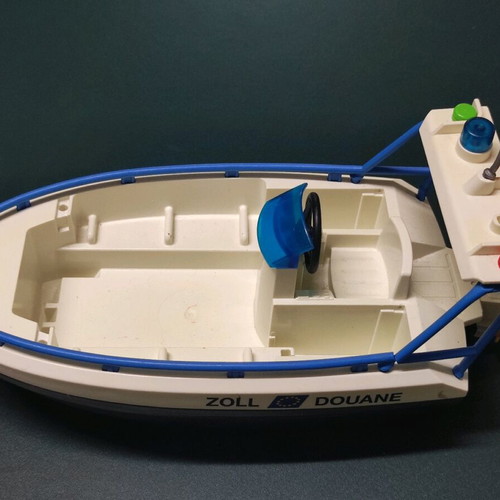Playmobil 4471 customs boat used