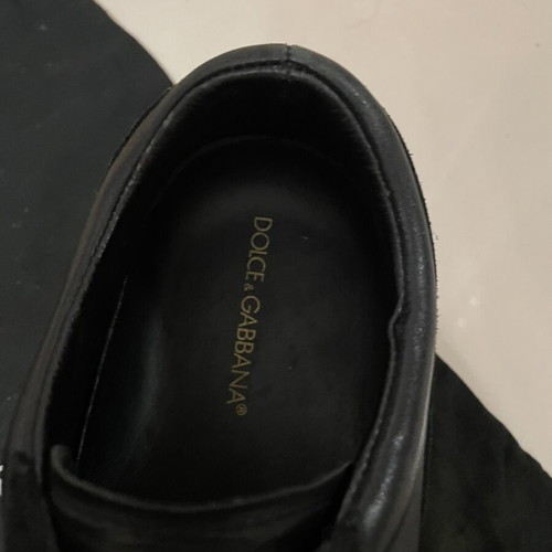 Dolce & Gabbana Italia low-top leather sneakers, black
