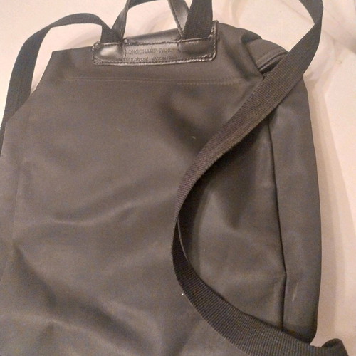 Longchamp back bag used, black