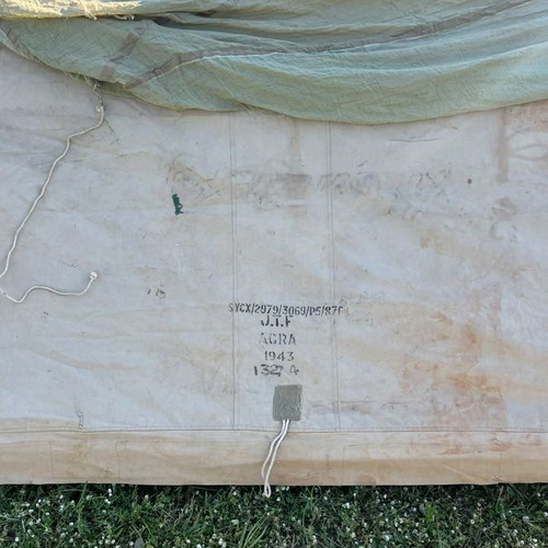 English Army 1943 Tent used, two-person with mosquito net