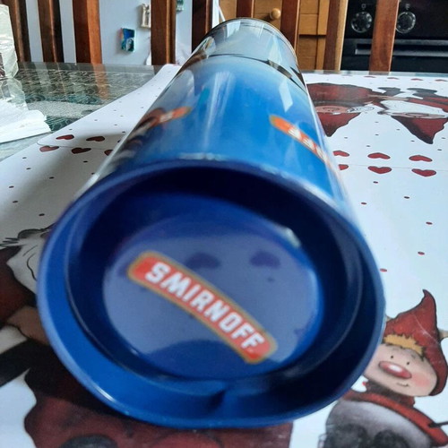 Smirnoff collectible tin and Ursus Rotter red bottle used
