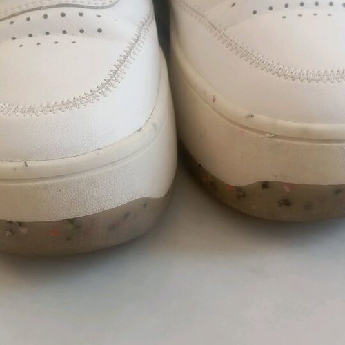 Bershka platform sneakers used, size 35, white with colorful splashes