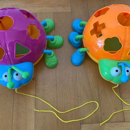Zouzounopaihnidi educational pull toy for kids new, pack of 10