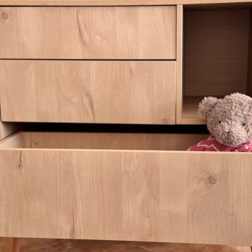 Quax dresser like new, natural wood finish