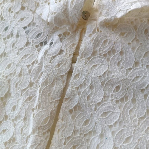 Zara lace dress type Guipure XS used, white
