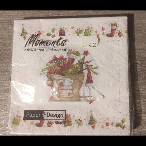 Christmas napkins new, pack of 16, 33x33 cm