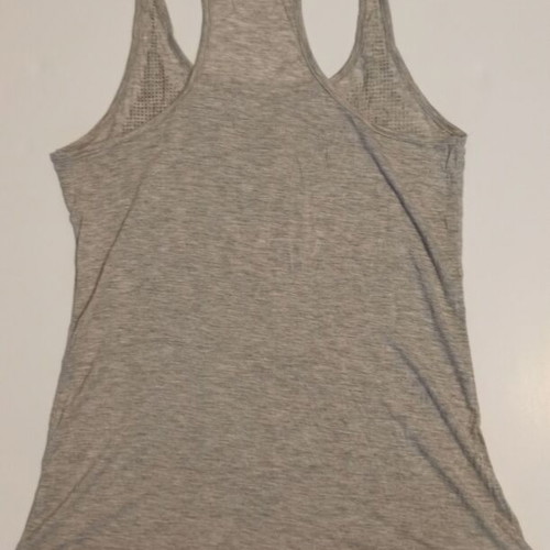 Bershka women's sleeveless top new, grey with faux diamonds