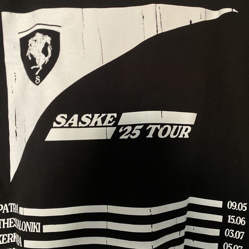 OBR Saske Black "Tour '25" T-shirt, medium, 100% cotton
