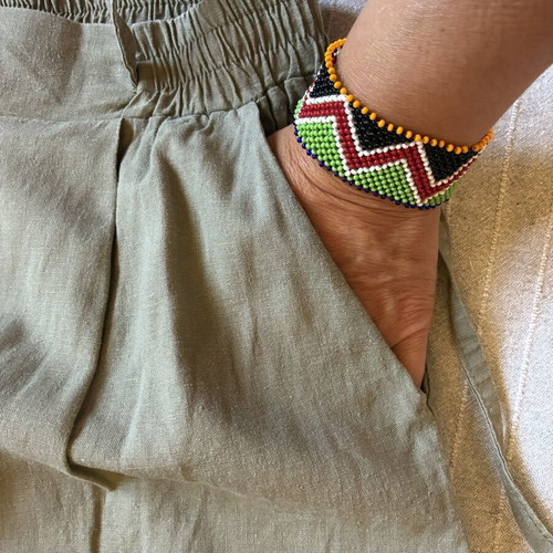 ALE Khaki Linen Blend Pleated Cropped Pants size S, like new
