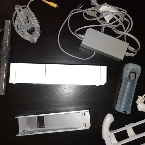 Nintendo Wii console with accessories used, GameCube compatible