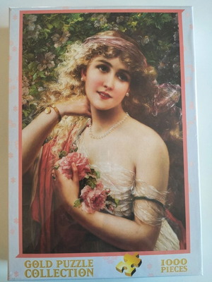 Lady With Rose puzzle 1,000 pieces new
