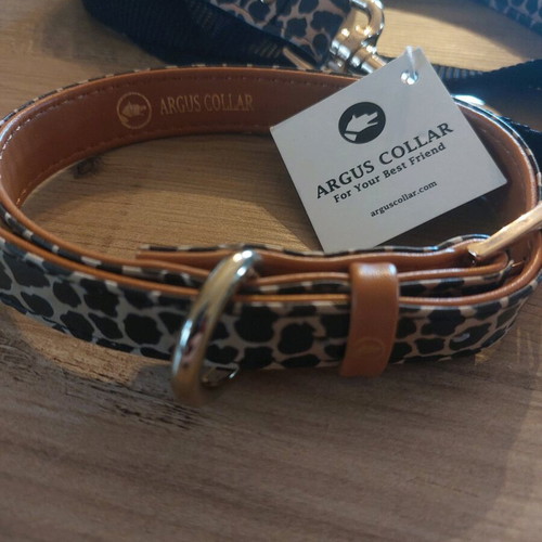 Dog leash and matching collar new vintage synthetic leather