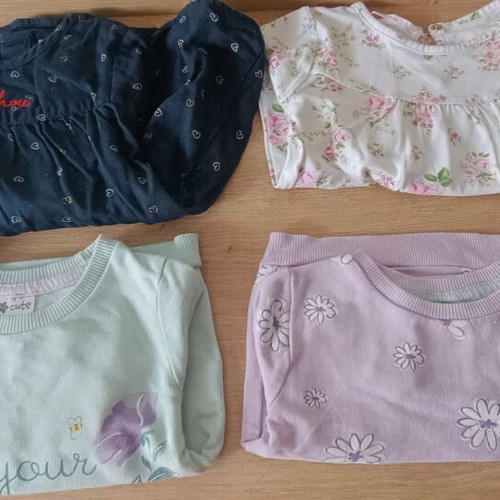 Winter Baby Shirts 4pcs like new, 74 cm, 12 months