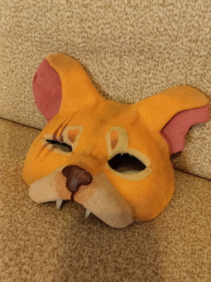 Therian Cat Mask cosplay handmade, new, kids and teens
