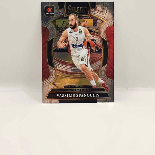 2025-26 Panini Euroleague Select Vasilis Spanoulis Olympiacos base card