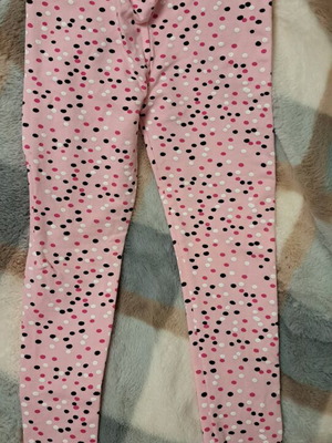Girls' pants 8 years like new, pink multicolor