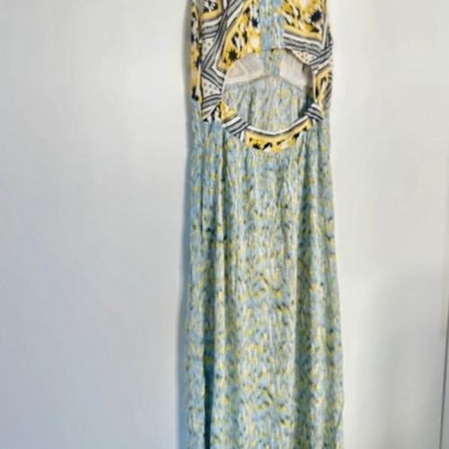 Zara dress like new, yellow and turquoise, size M