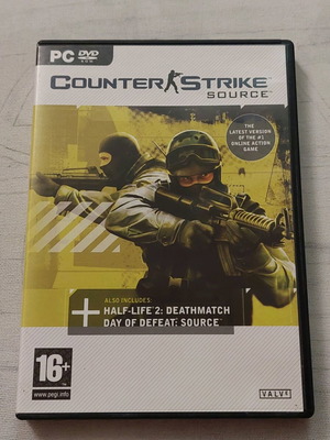 PC Counter Strike Source and Half Life 2 Deathmatch used, complete