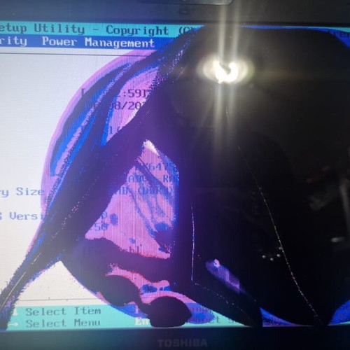 Toshiba Satellite laptop μεταχειρισμένο με εξωτερική οθόνη 19"