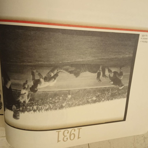 Olympiacos collectible calendar issue 75 years legend used