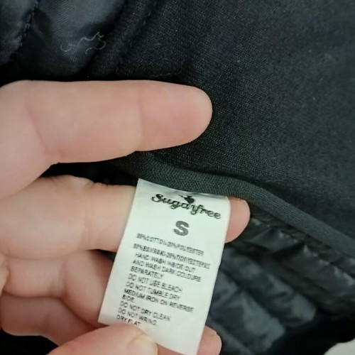 SugarFree women's vest, black, size S