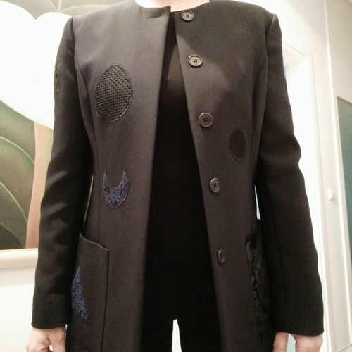 Moschino women's jacket used, black, size M