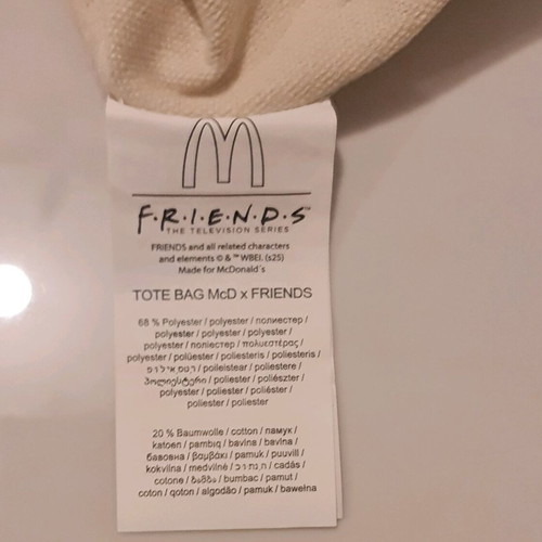 McDonald's x Friends Tote Bag New