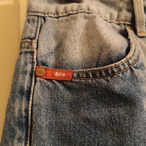 Lee Cooper two-tone denim pants like new, mom fit, size XXS