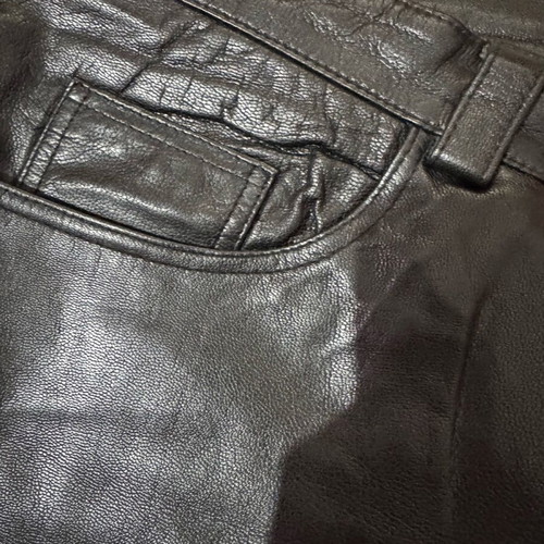 Leather pants black like new, size XXL